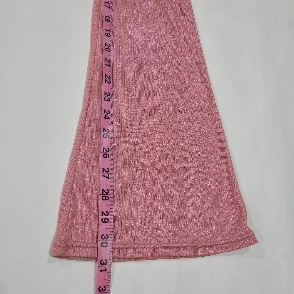 Poster Grl Size XS Disco‎ Pants Festival Rave Pink Shimmer Barbiecore Dolls Kill - Picture 7 of 11